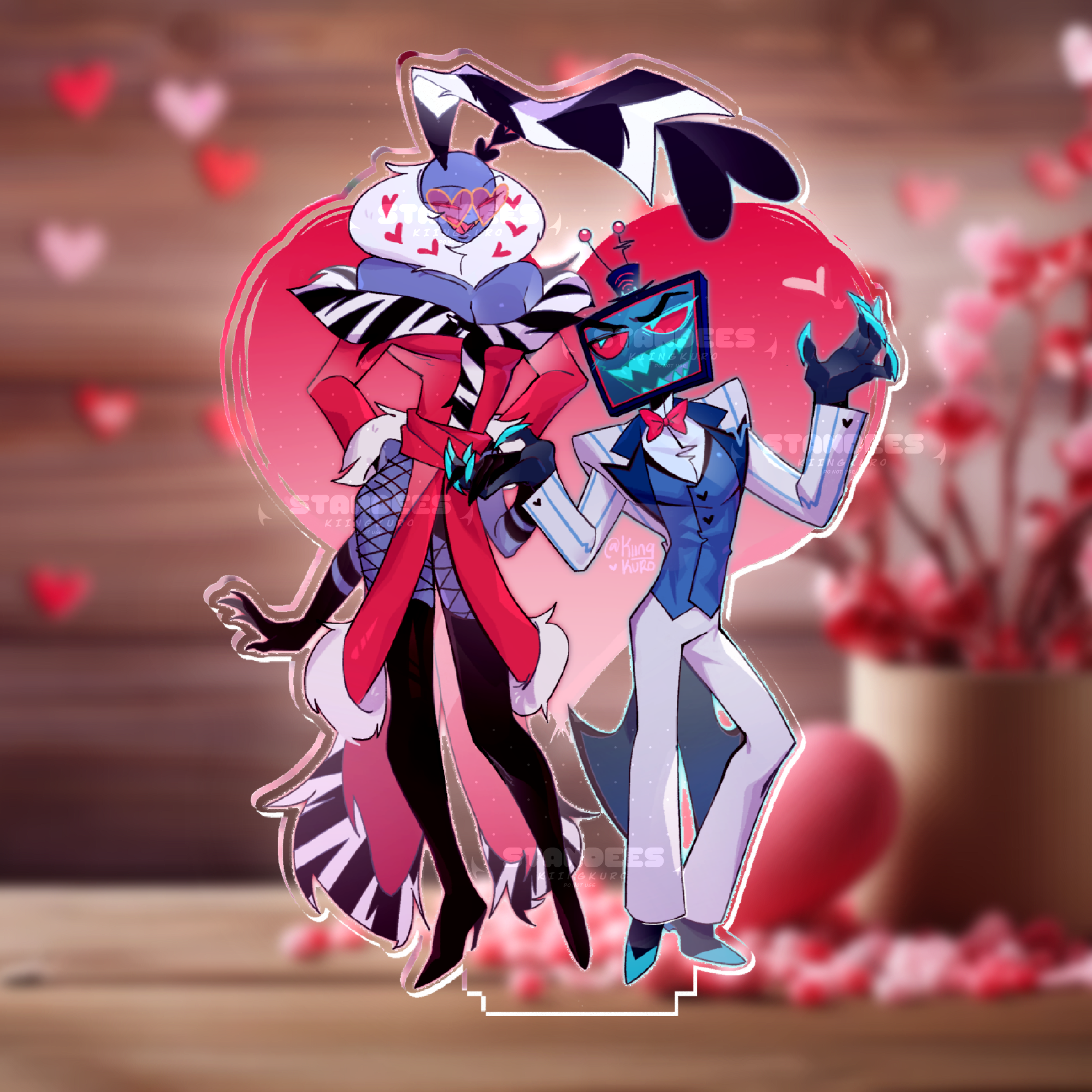 Vox & Valentino Hazbin Hotel Photocard by KiingKuro - ACGGOODS