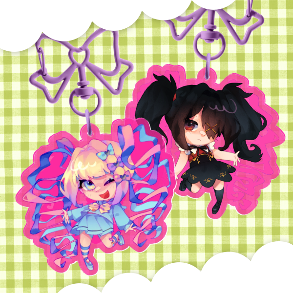 Kangel/Ame - NSO double-sided keychain