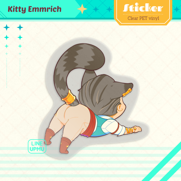 Kitty Emmrich - Big myaa (back) (sticker)