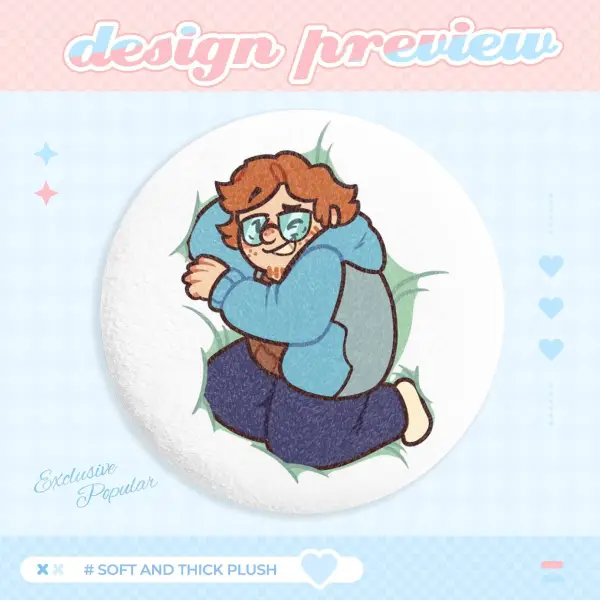 Martin Blackwood Bodypillow plush-badge The Magnus Archives