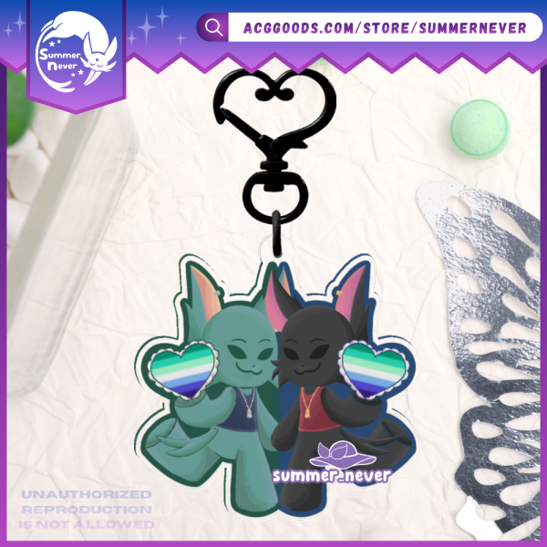 ACHILLEANS Gay X Gay [ORIGINAL] Clear Acrylic Charm