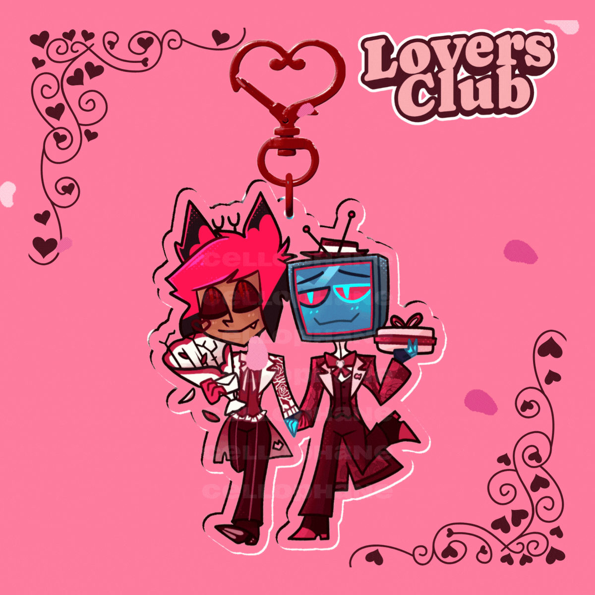 RADIOSTATIC VALENTINES DAY KEYCHAIN