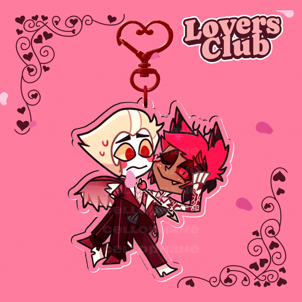 RADIOAPPLE VALENTINES DAY KEYCHAIN