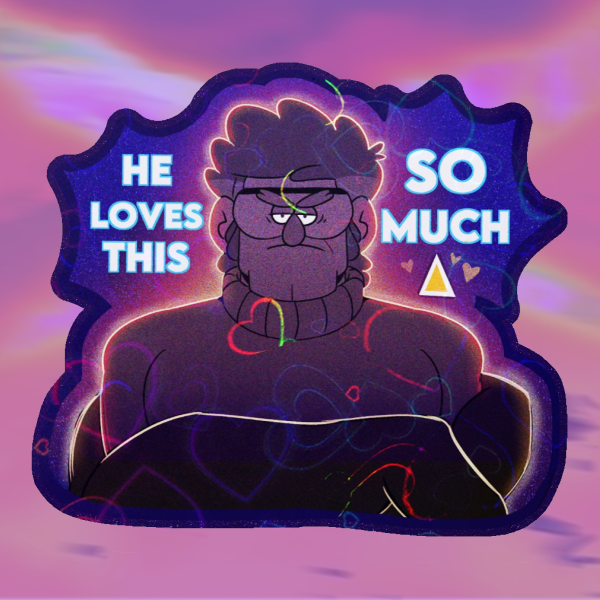 Silly Billford Holographic Sticker