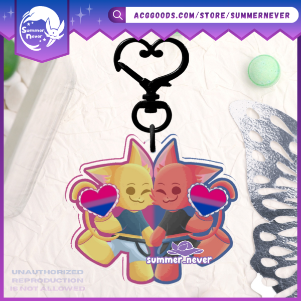 ACHILLEANS Bi X Bi (Male) [ORIGINAL] Clear Acrylic Charm