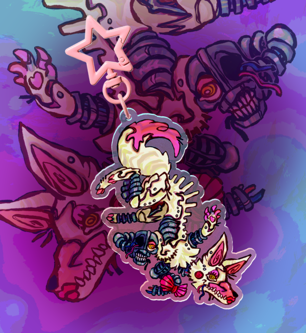 Fnaf Mangle Critter Acrylic Keychain
