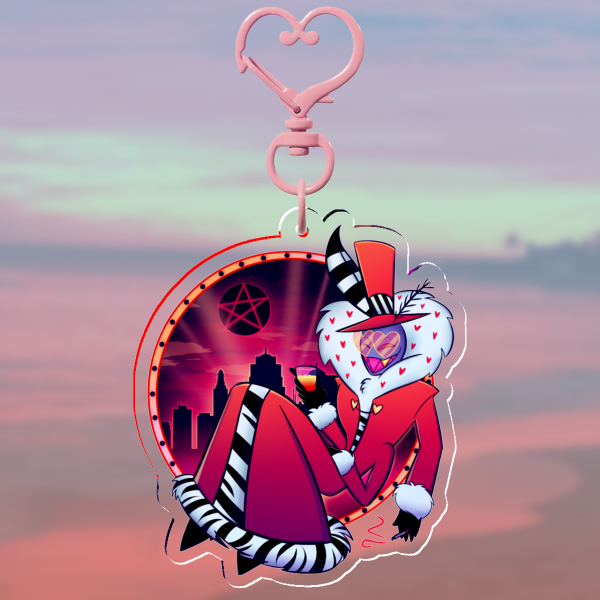 Valentino Acrylic Keychain