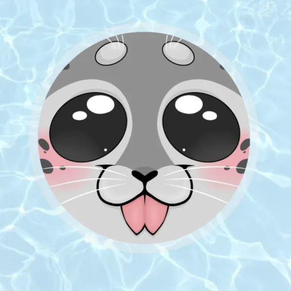 Seal clear vinyl sticker