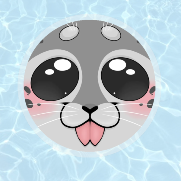 Seal clear vinyl sticker