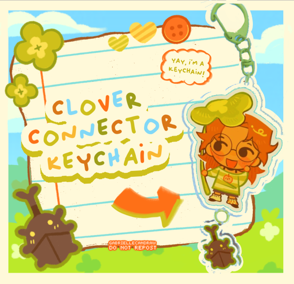 Clover Connector Keychain