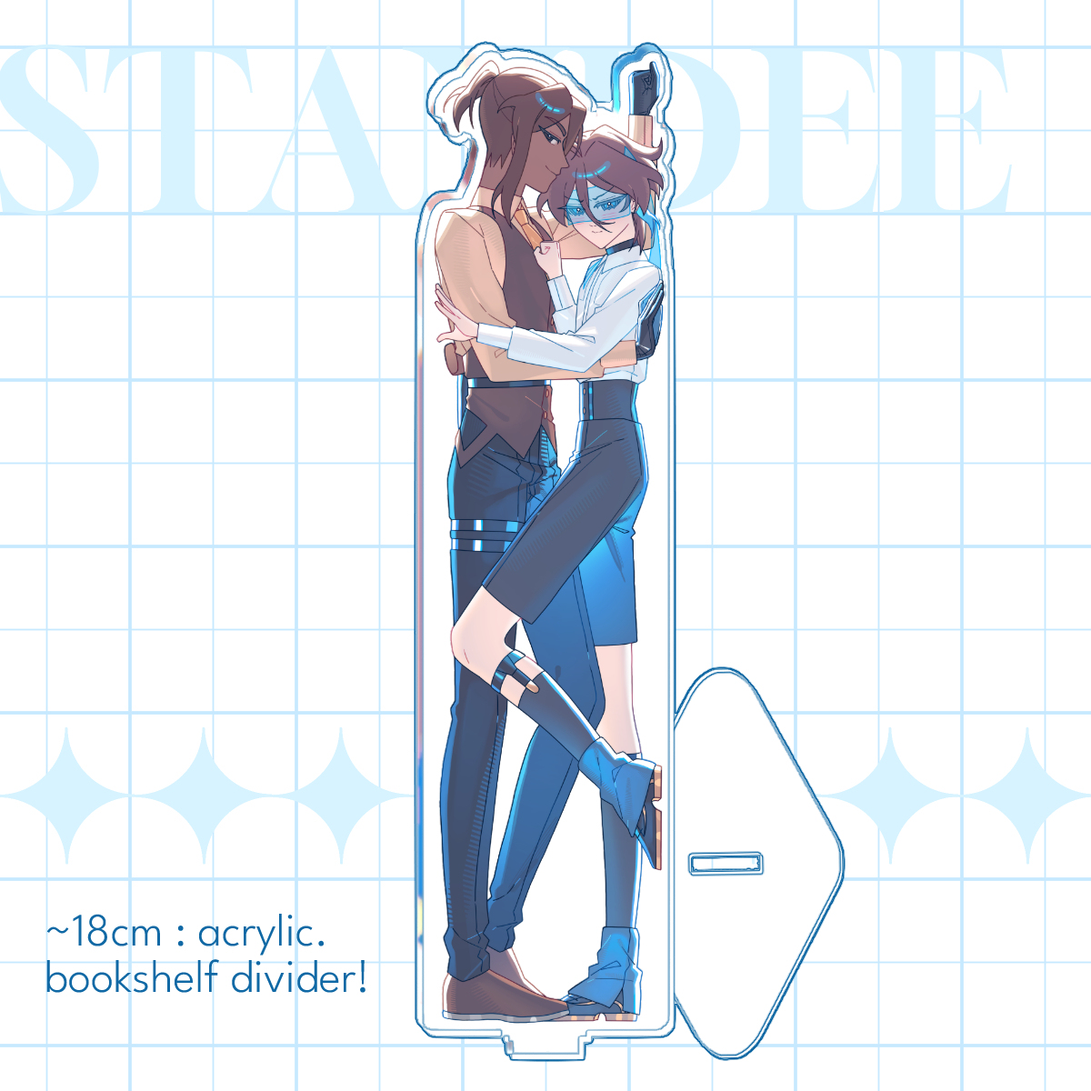 Shou & Kal Bookshelf Divider Standee - Bluebell's Resolve