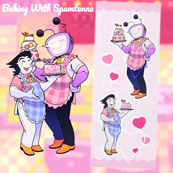 Baking With Spamtenna Sticker Sheet