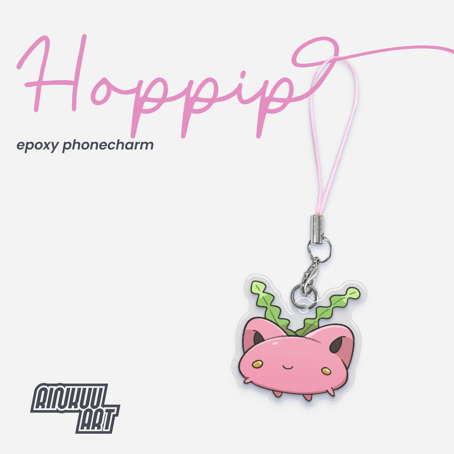 Hoppip - Epoxy phonecharm