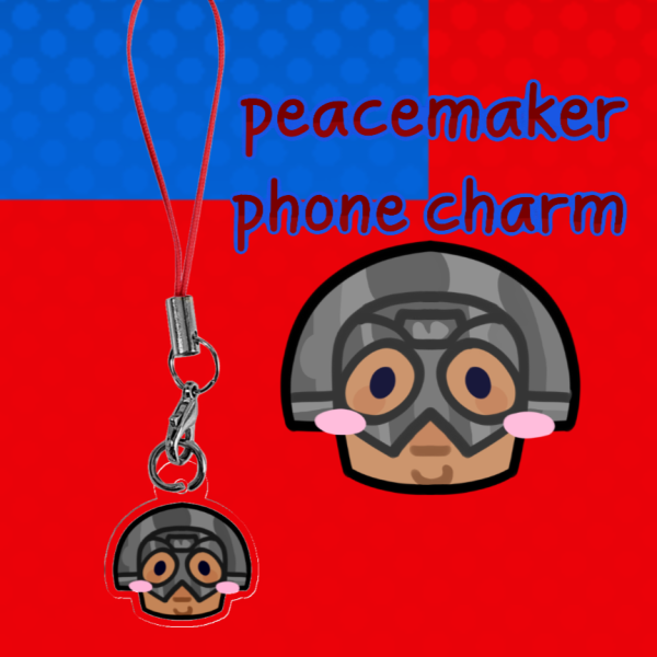 Peacemaker acrylic phone charm