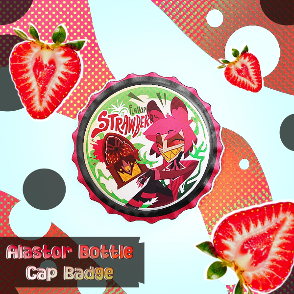 Alastor Bottle Cap Badges