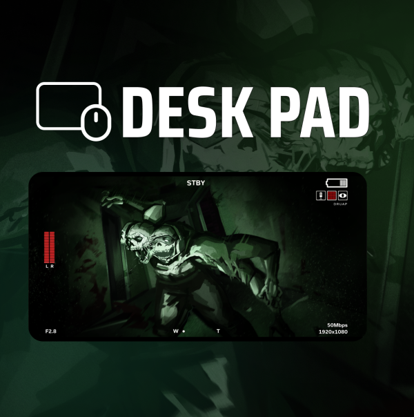 [GHOST] 30cm x 60cm "Alone" desk pad