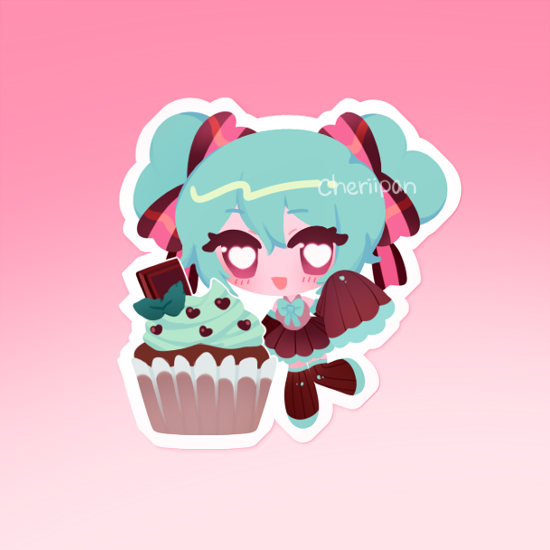 MintChocoMiku Sticker