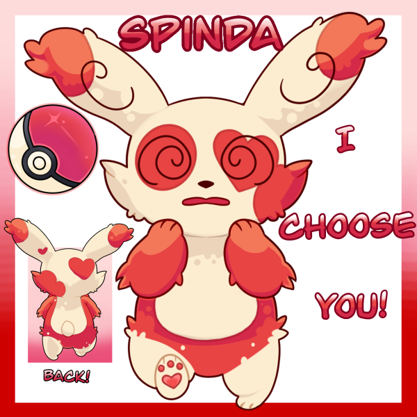 Spinda Glitter Acrylic Keychain