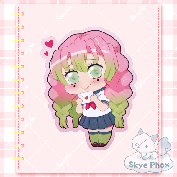 Misturi's Love Letter | Colored-Edge Die Cut Sticker with Heart Holo