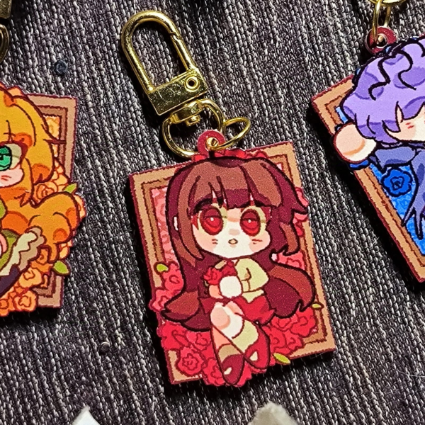 Rpg horror : Ib two sides keychain