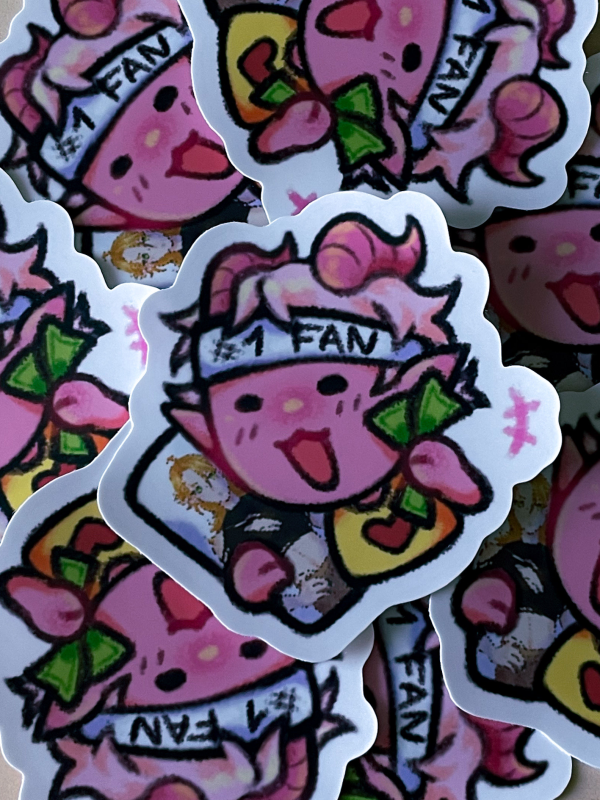 Misfortune (OC) "#1 fan" -  Die Cut Stickers