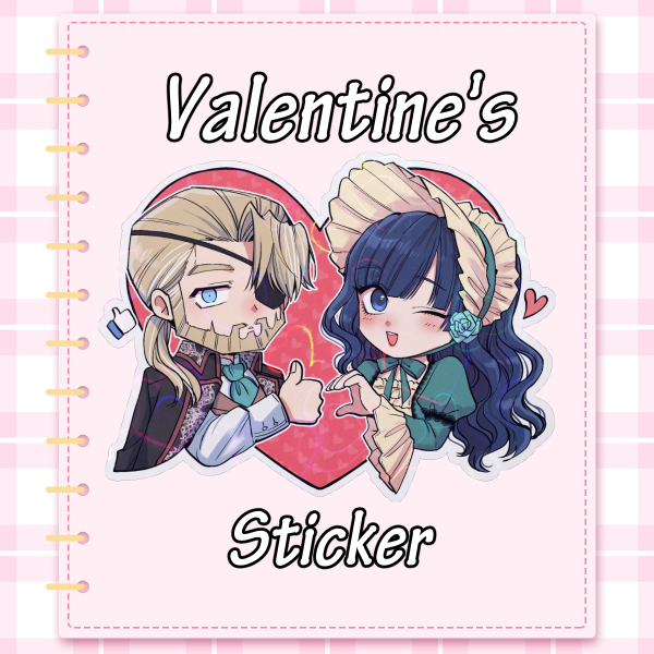 [FILWMEG] Will & Mary Heart - Die Cut Sticker (VALENTINES)