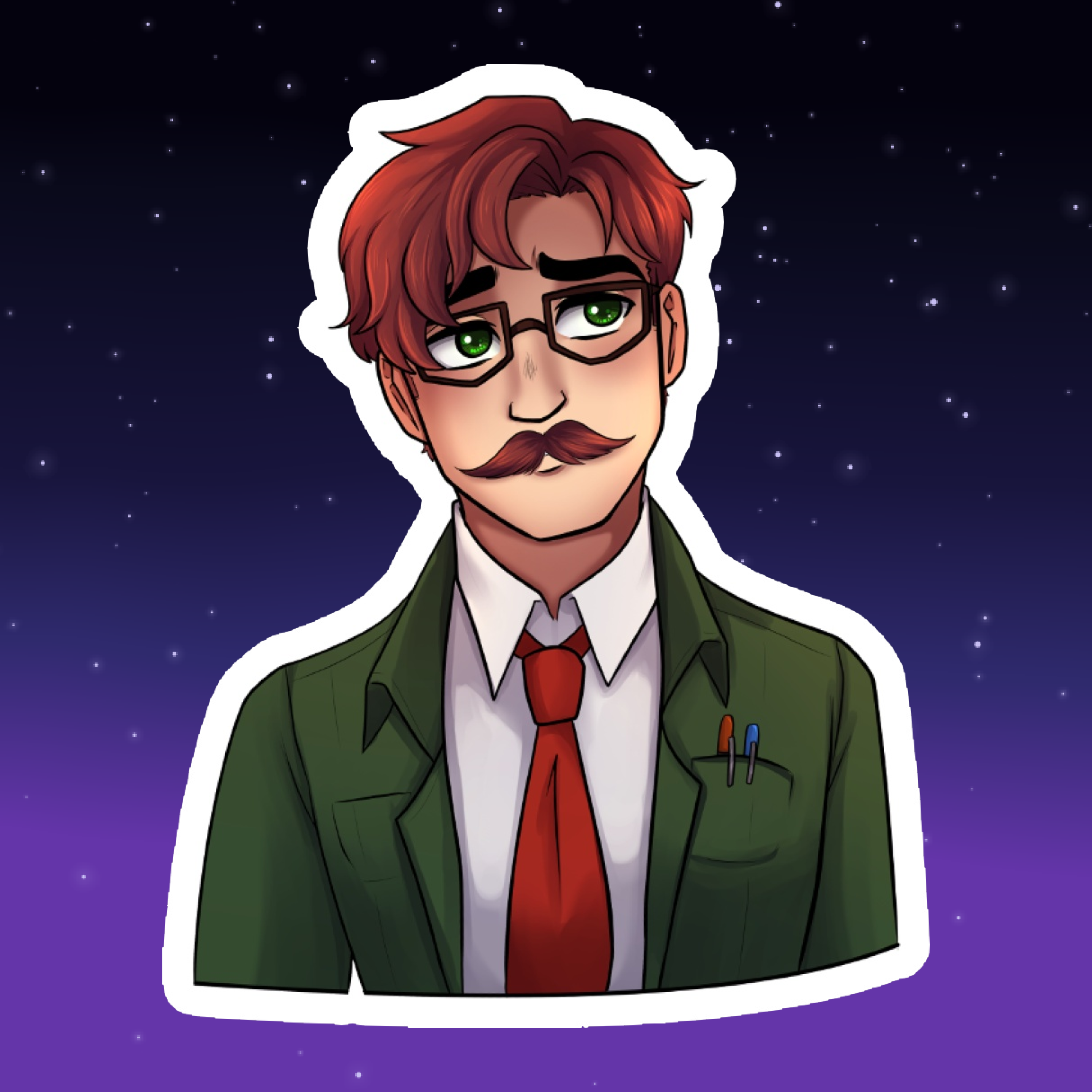 Harvey - Stardew Valley - Die Cut Sticker