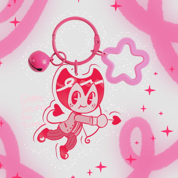 Cupid Imp Valentines Keychain