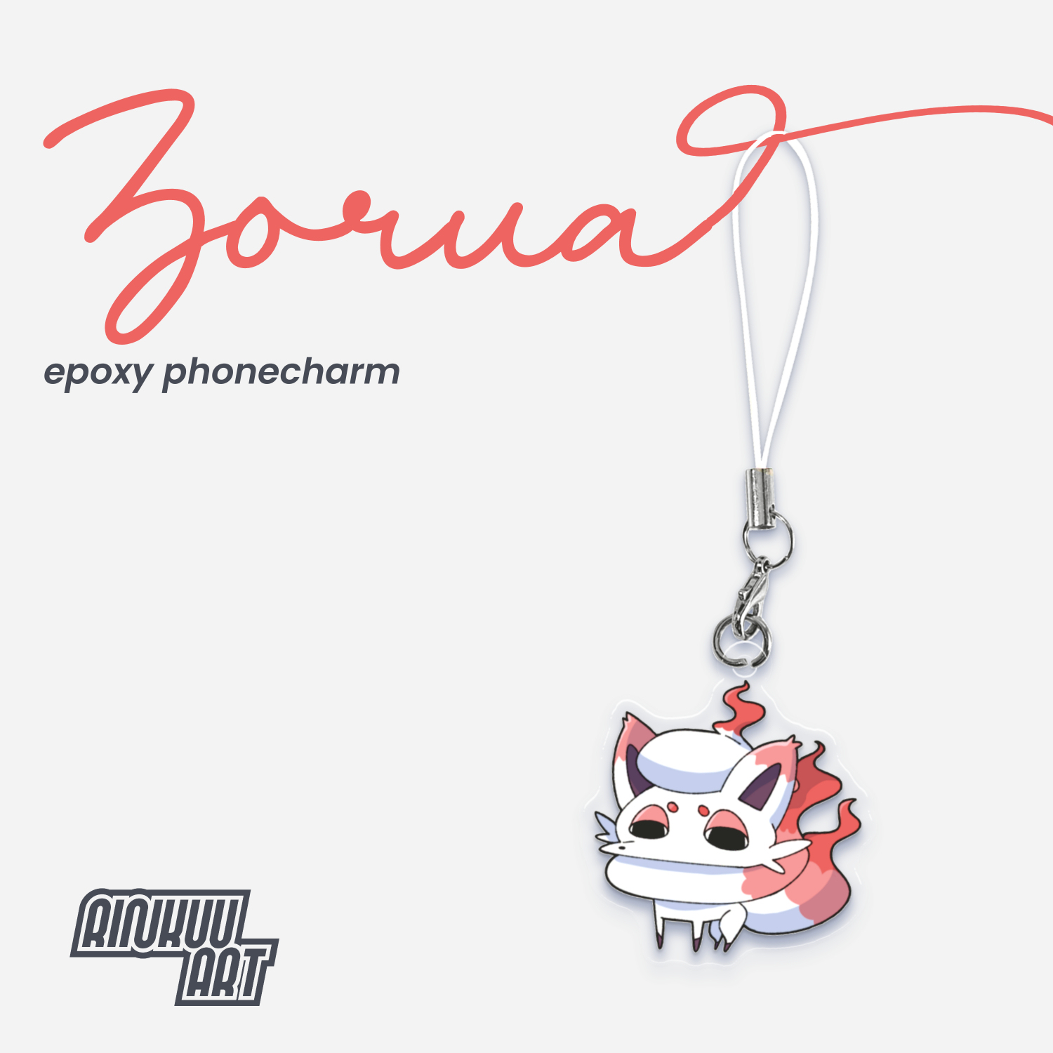 Hisuan Zorua - Epoxy Phonecharm