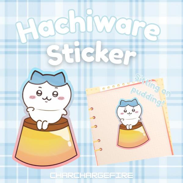 Hachiware Pudding Sticker