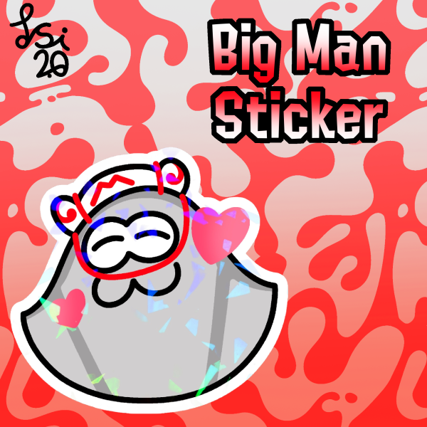 Big Man Cute Sticker