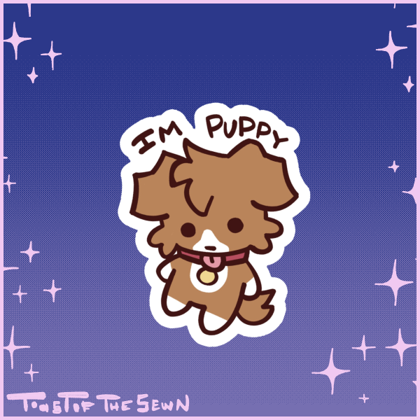 Im Puppy Sticker