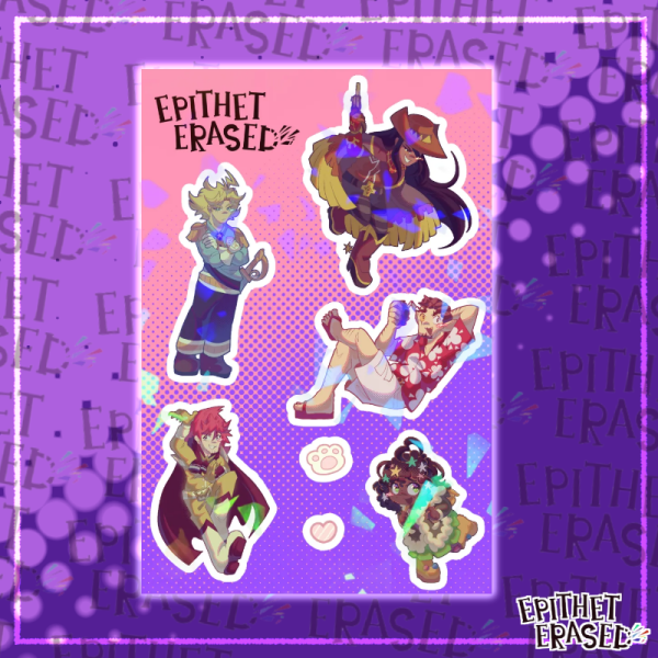 Epithet Erased Sticker Sheet