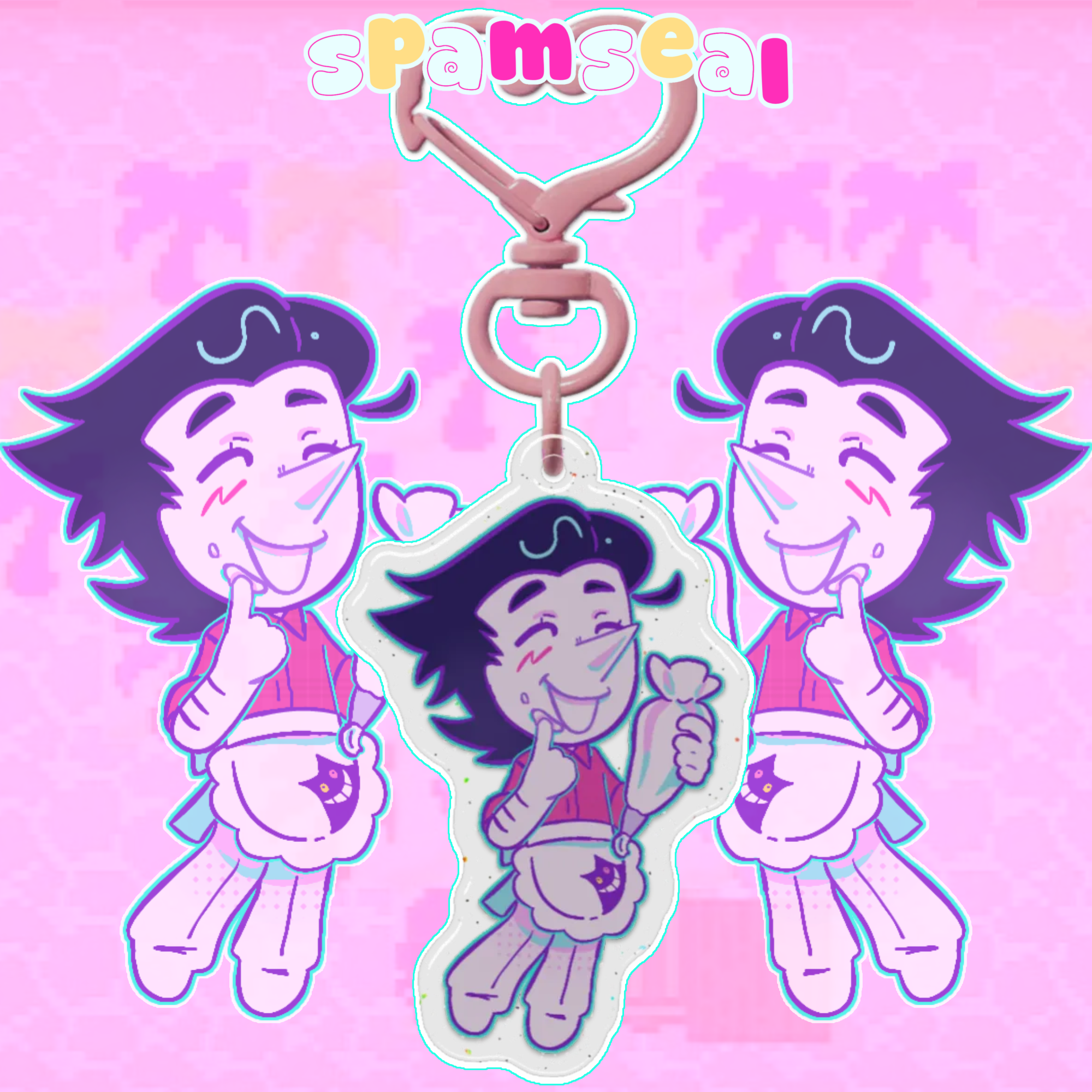 Deltarune Spamton Bakery Epoxy Charm
