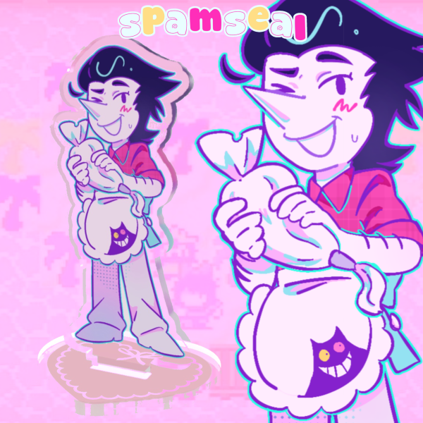 Deltarune Spamton Bakery Acrylic Standee