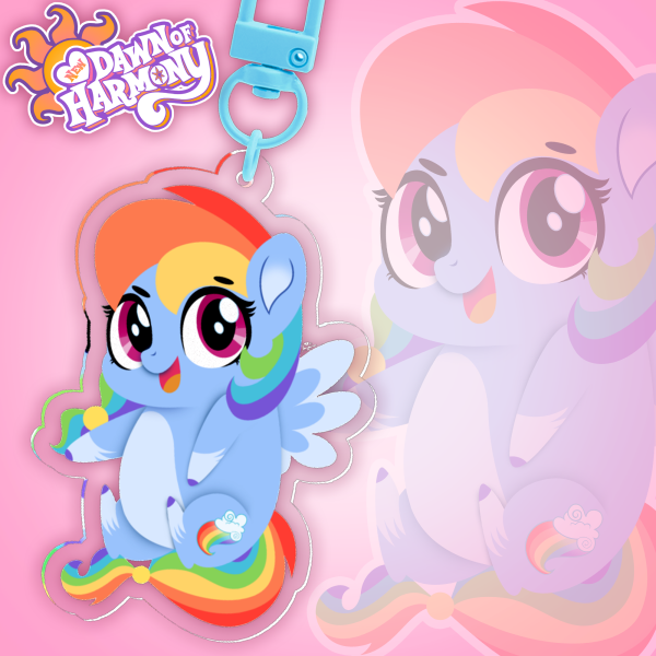 NDOH - Rainbow Dash Chibi Acrylic Keychain