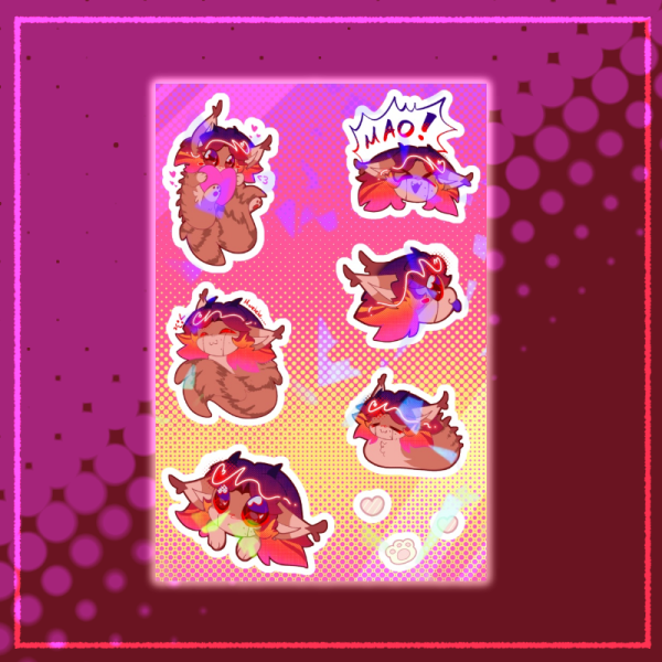 Fursona Sticker Sheet (OC)