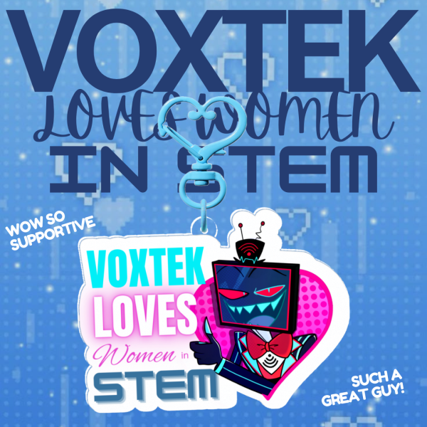 Voxtek LOVES Women in STEM Keychain (Basic Outfit)