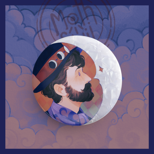 Vincent & The Moon ✦ Holographic Badge