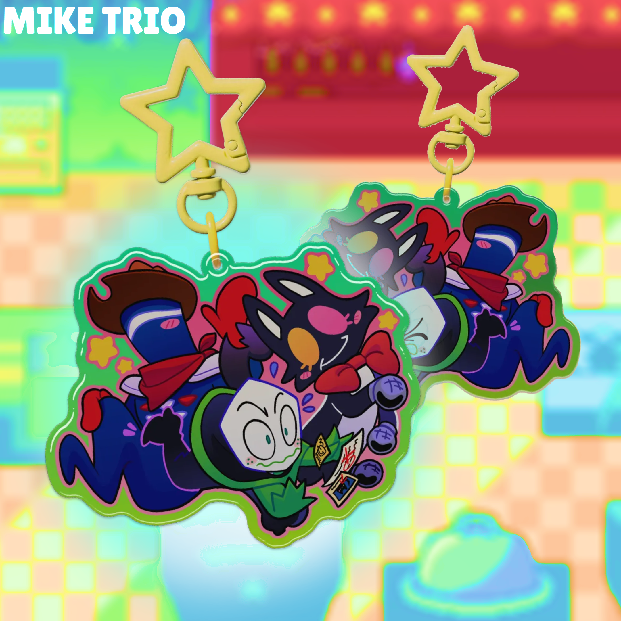Mike Trio Epoxy Keychain!