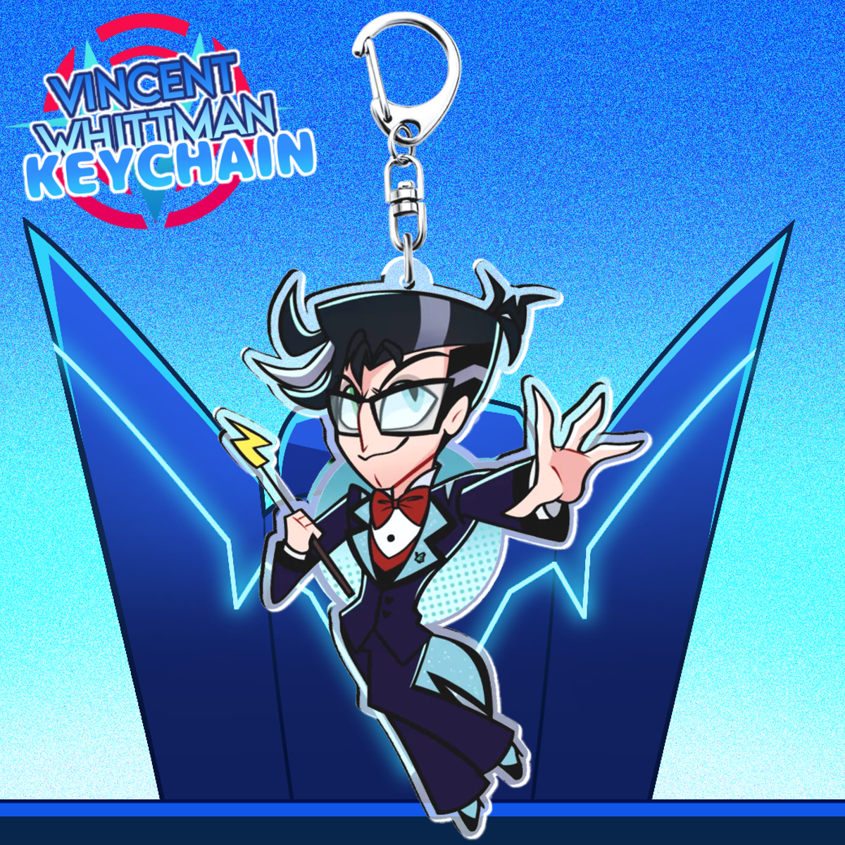 Vincent Whittman keychain Hazbin Hotel by Ragdollee - ACGGOODS