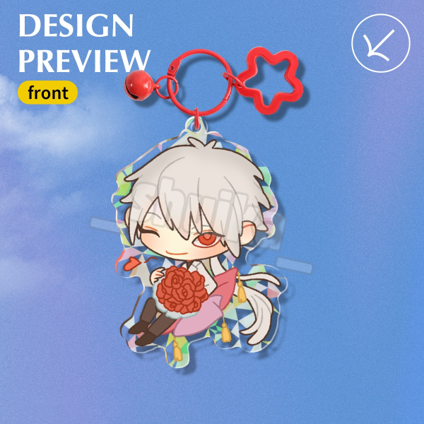 ZEN MYSTIC MESSENGER Broken Glass Acrylic Keychains