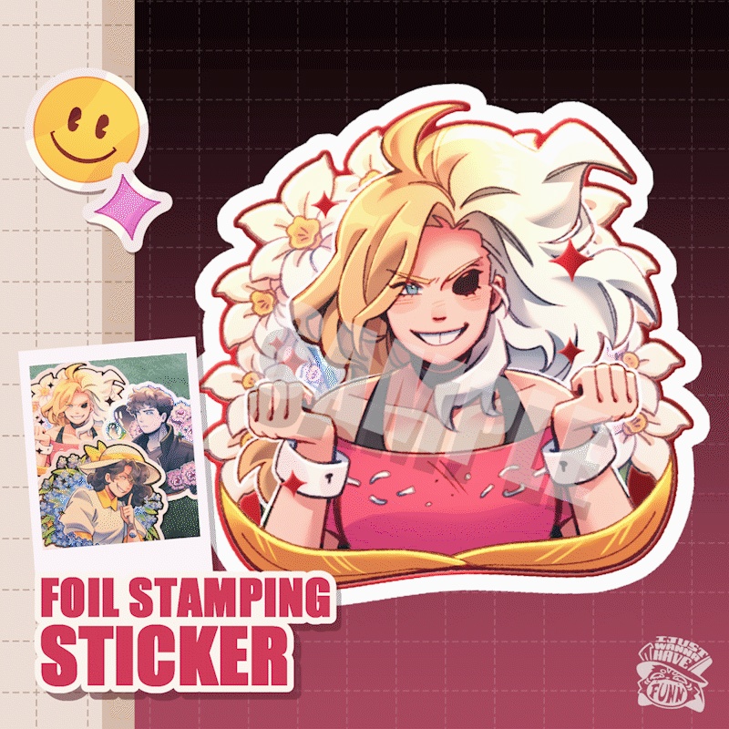 Narcissus ✦ Hot Foil Stamping Die Cut Sticker