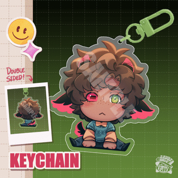 Lucien ✦ Colored Edge Acrylic Keychain