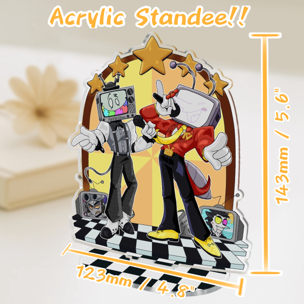 "The Path to Stardom" - Puzzles and Tenna (Flat Acrylic Standee) [Deltarune] [SMG4]