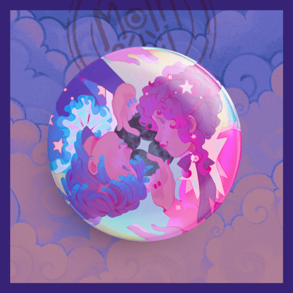 Circus Twins ✦ Holographic Badge