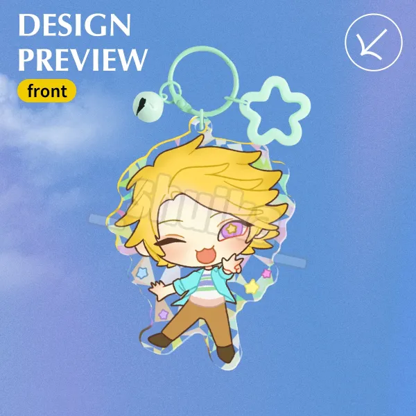 YOOSUNG KIM MYSTIC MESSENGER Broken Glass Acrylic Keychains