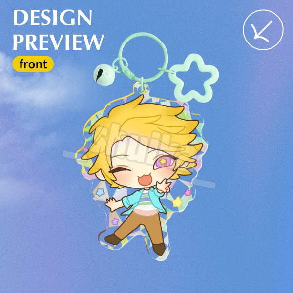 YOOSUNG KIM MYSTIC MESSENGER Broken Glass Acrylic Keychains