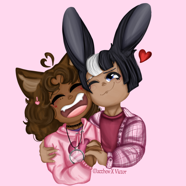 Matthew X Victor Valentine Sticker