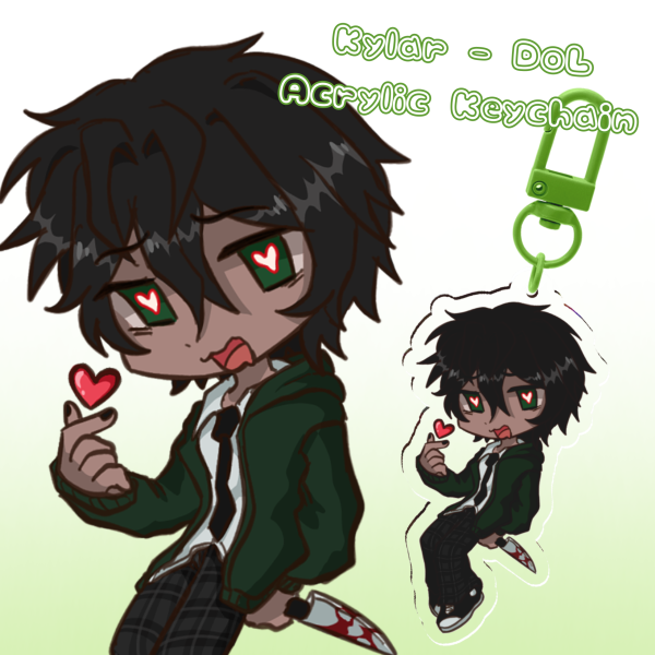 Kylar - DoL (Degrees of Lewdity) 6cm double-sided keychain